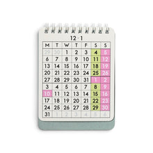 画像をギャラリービューアに読み込む, 2027 DESK CALENDAR ブルー