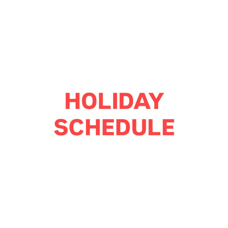 年末年始スケジュール