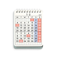 画像をギャラリービューアに読み込む, 2027 DESK CALENDAR ブルー
