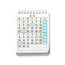 画像をギャラリービューアに読み込む, 2027 DESK CALENDAR ブルー

