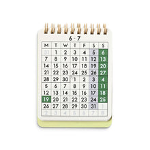 画像をギャラリービューアに読み込む, 2027 DESK CALENDAR グリーン
